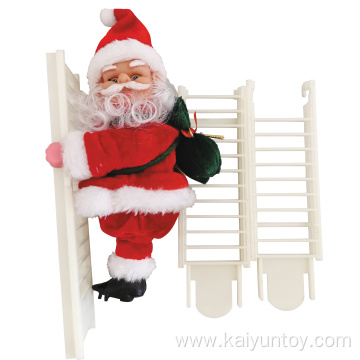 40CM CLIMBING LADDER SANTA CLAUS XMAS DECORATION